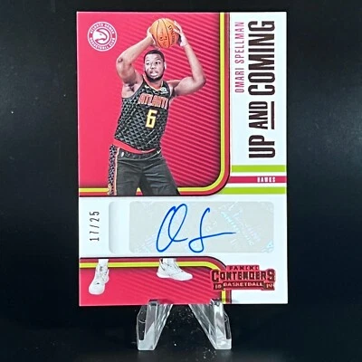 Omari Spellman 2018 Panini Contenders Up and Coming /25 #UC-OSP Rookie Auto RC - Image 1 of 2