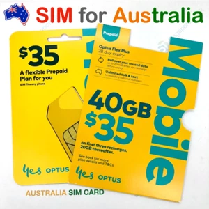 Australia Optus 5G 4G Prepaid $35 Starter SIM Card 40GB Data Call SMS Nano Micro - Picture 1 of 8
