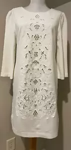 CATHERINE MALANDRINO Womens White Cutout Dress - Sz 6 - Picture 1 of 5