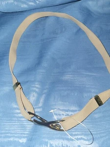 Stretch Belt, Vintage New Beige, Gold-Colored Buckle, Adjustable, Fits Most! - Picture 1 of 14