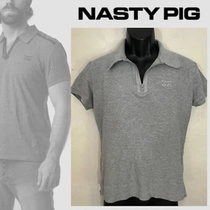 Nasty Pig 1/4 Zip Core Polo Small RARE sold out style Gently worn 100% cotton - Picture 1 of 6