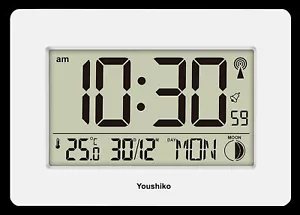 Radio Controlled Large Screen LCD Wall or Desk Clock ( UK & Ireland Version ) - Picture 1 of 7