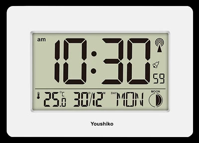 Radio Control Wall Clock or Desk Clock  Large LCD UK & Ireland Version - Image 1 of 4