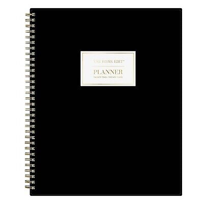 2022-23 Academic Planner Weekly/Monthly Wirebound 8.5 X11  Black - The Home • 8.99$