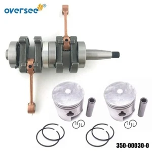 350-00030-0 Crankshaft Assy & Piston 350-00001 & Rings For Tohatsu Outboard - Bild 1 von 6