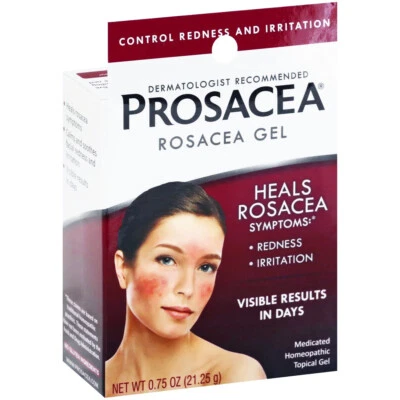 Prosacea ROSACEA GEL Relief: Redness Pimples Irritation MEDICATED HOMEOPATHIC - Image 1 of 4