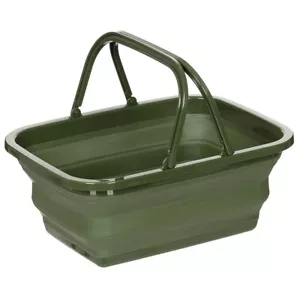 Klappkorb 9L platzsparender Behälter zusammenklappbar Aufbewahrungsbox Outdoor oliv - Bild 1 von 5