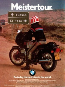 BMW 'R100RS' Motorrad 'Tucson oder El Paso' Anzeige 1979 Oldtimer Printanzeige 690/32 - Bild 1 von 1