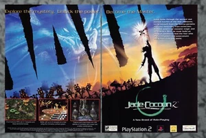 Jade Cocoon 2 Playstation 2 PS2 2 páginas original 2002 arte publicitario impreso vintage - Imagen 1 de 1