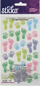 Sticko Flachglitzer Aufkleber PASTELL BABY DRUCKS 36 Stück 88951 SCHNELLER KOSTENLOSER Versand! - Bild 1 von 1