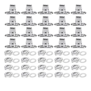 20 Sets Marine Grade Lock Fasteners Turn Button Eyelet and Stud, for5733 - Picture 1 of 10