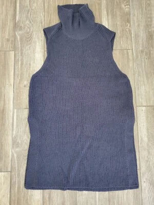 Pendleton Sleeveless Turtleneck Cotton/cashmere Blend Chunky Knit Top In XLarge - Image 1 of 4