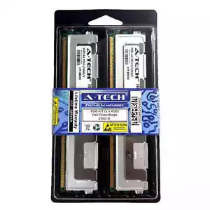 8GB KIT 2 x 4GB Dell PowerEdge 2900 III 2950 2950 III M600 R900 Ram Memory - Picture 1 of 1