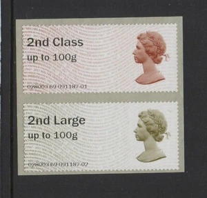 ERROR!  MACHIN 50  2nd and 2nd LARGE  COLLECTOR PAIR  ORANGE BROWN  TOP  POST GO - Picture 1 of 1