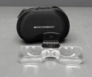 Eschenbach MaxTV Clip-on Television 2x Magnifying Eye Glasses + Case - Picture 1 of 10
