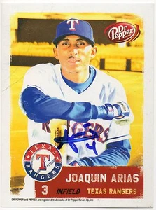 Texas Rangers Dr. Pepper Joaquín Arias 2007 *autografiado* SGA - Imagen 1 de 1