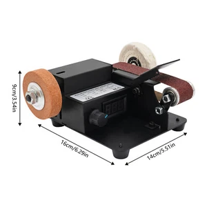 Mini Tisch Schleifbock Doppelkopf Poliermaschine Drehmaschine Schleifmaschine DE - Bild 1 von 20