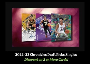 2022-23 Panini Chronicles Draft Picks Singles Choose Rookies Parallels Discounts - Picture 1 of 87