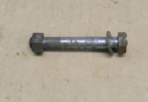 3/8X26X2 3/4" USED LEFT HAND THREAD BOLT AND NUT 40s 50s BSA ? - Foto 1 di 1