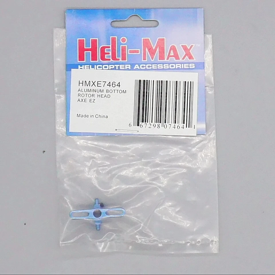 Heli-Max Blu Alluminio Fondo Rotore Testa Ascia Ez HMXE7464 - Immagine 1 di 1