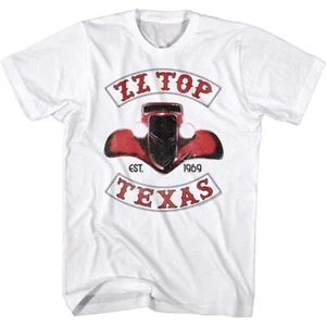 NEW ZZ Top Band Zz Top Texas Short Sleeve White All Size Shirt 3C13 - Picture 1 of 3