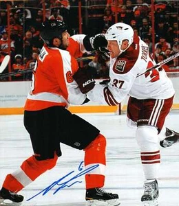 Signed  8x10 ANDREAS LILJA Philadelphia Flyers Photo - COA - Picture 1 of 1