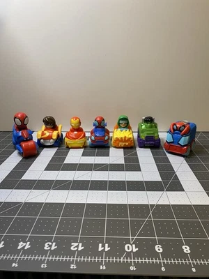 Disney Jr. Spidey and His Amazing Friends Mini Personaje Vehículos Lote (7) Foto 1 de 4
