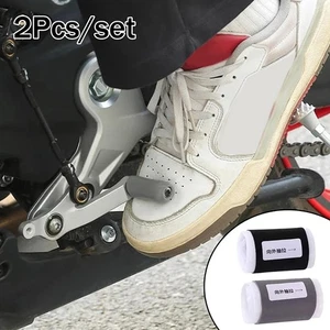 2Pcs Motorcycle Parts Gear Shifter Lever Shift Pedal Kick Foot Pad Rubber Covers - Picture 1 of 10
