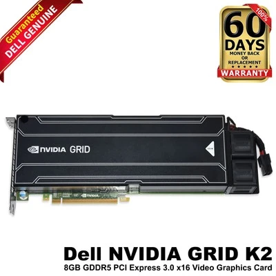 Dell NVIDIA GRID K2 8GB GDDR5 PCIe GPU Accelerator 699-52055-0552-311 98RCK - Image 1 of 4