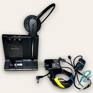 Plantronics WH500 Wireless Headset & WO2 Charging Dock - Picture 1 of 5