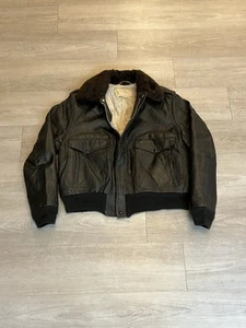 Giacca da volo vintage anni 60 70 Schott NYC I-S 674 M-S pelle G1 uomo taglia 44 - Foto 1 di 7