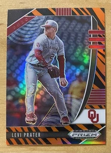 Levi Prater RC 2020 Panini Prizm Draft Picks Tiger Stripe Serial #03/99 Mint - Bild 1 von 2