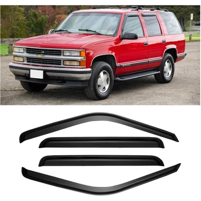 Deflectores de ventana protectores de lluvia 4 piezas para GMC/Yukon 1995-2000 - Fácil instalación con cinta Foto 1 de 4
