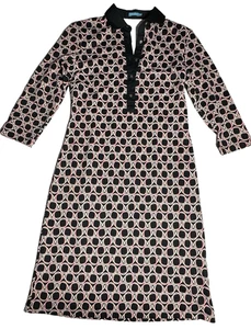 J. McLaughlin Damen Kleid Gr. S schwarz rosa Catalina Stoff 3/4 Arm Stretch - Bild 1 von 13