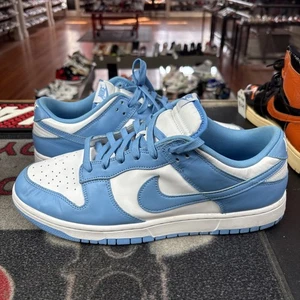 Size 13 - Nike Dunk Low University Blue UNC Pre-Owned No Box DD1391-102 - Picture 1 of 6