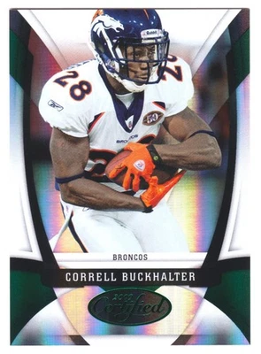2009 Donruss Certified Correll Buckhalter #38 Mirror Green Emerald SSP #4/5 - Image 1 of 2