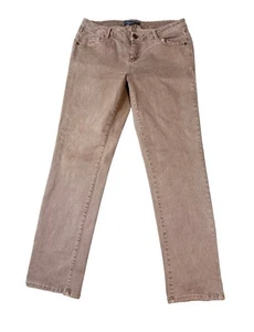 Democracy Jeans Women SZ 6 Flexellent Dusty Brown Denim Mid Rise Stretch Autumn - Picture 1 of 10