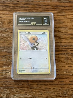 Fletchling Common Sword & Shield Darkness Ablaze 151/189 Graded GMA 10 Gem Mint - Image 1 of 3