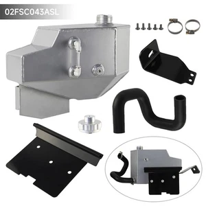 Aluminum Degas Reservoir Tank Kit For Ford Powerstroke F-250 F-350 F-450 6.4L - Picture 1 of 10