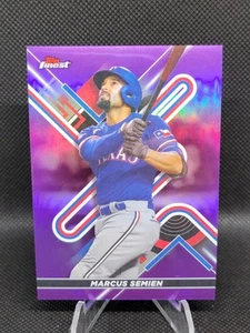 2022 Topps Finest - Marcus Semien #98 Purple Refractor /250 - Picture 1 of 2