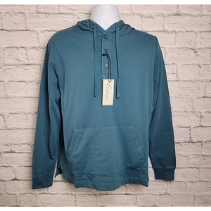 California Shirt Mens Size Small Henley Hooded Long Sleeve NEW with Tags - Picture 1 of 12