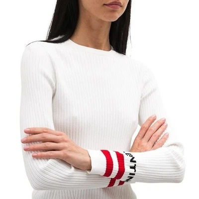 Suéter tejido acanalado blanco Valentino Garavani talla XS/S NUEVO $1650 Foto 1 de 4