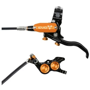 Hope Tech 4 Evo GR4 MTB Bike Hydraulic Disc Rear Brake & Lever Black/Orange - Picture 1 of 1