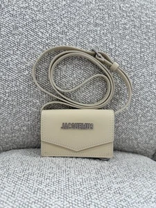 Jacquemus Le Porte Azur Cardholder with Strap (Ivory) - Picture 1 of 7