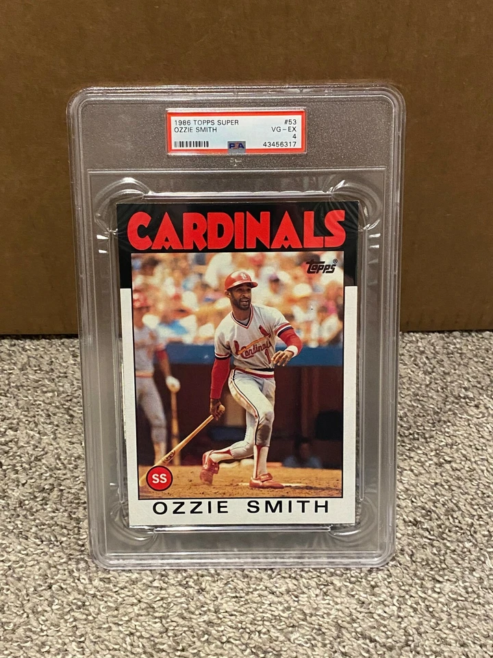 1986 Topps Super #53 - OZZIE SMITH - PSA 4 VG-EX - St Louis CARDINALS - Image 1 of 2