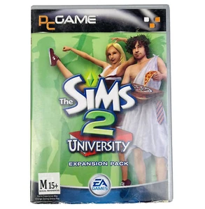 The Sims 2 University Expansion Pack 2005 PC Game 2 x Discs (M) Good Cond. - Picture 1 of 5