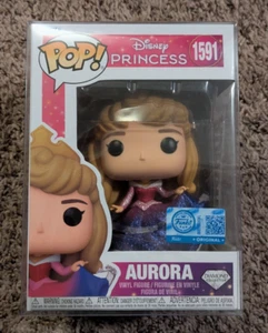 Funko Pop Aurora Diamond Hot Topic Figure #1591 Disney Sleeping Beauty Glitter - Picture 1 of 9