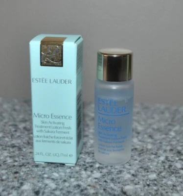 Loción de tratamiento activador de la piel Estee Lauder Micro Essence mini 0,24 oz/7 ml nueva en caja Foto 1 de 2