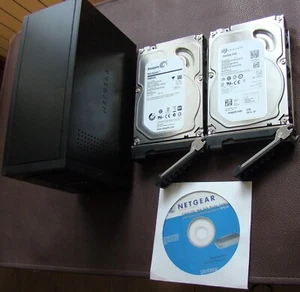 NETGEAR READY NAS DUO RND 2210 NAS Server inkl. CD und 2 NAS Festplatten - Photo 1/9