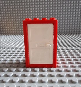 LEGO Tür Türrahmen 2x4x5 rot weiß 1 stk. red white Door Frame 4130 4131 A143 - Bild 1 von 1